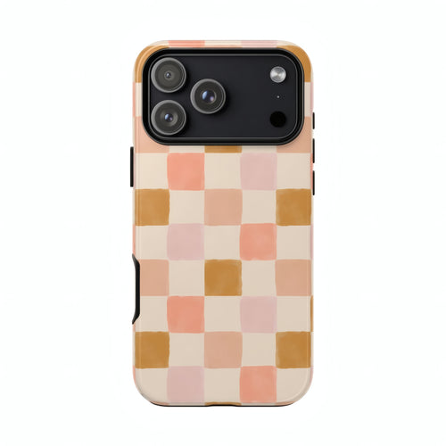 Apricot Check-hoesje voor iPhone 18 Pro Max #phone-model_iphone-18-pro-max