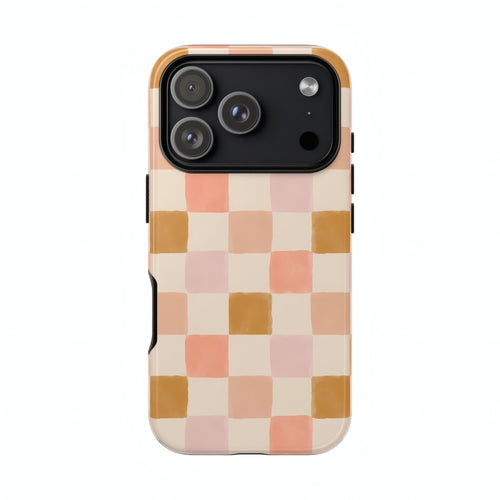 Apricot Check-hoesje voor iPhone 18 Pro #phone-model_iphone-18-pro