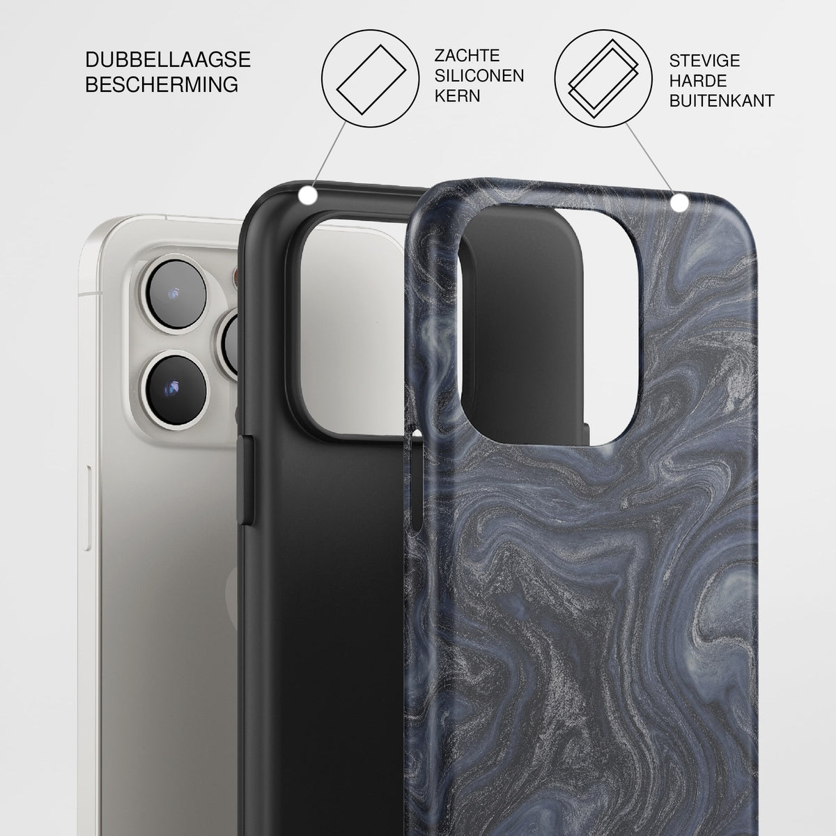 Midnight Marble telefoonhoesje: de kenmerken op een rij