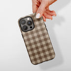 Mocha Grid — 03 in hand