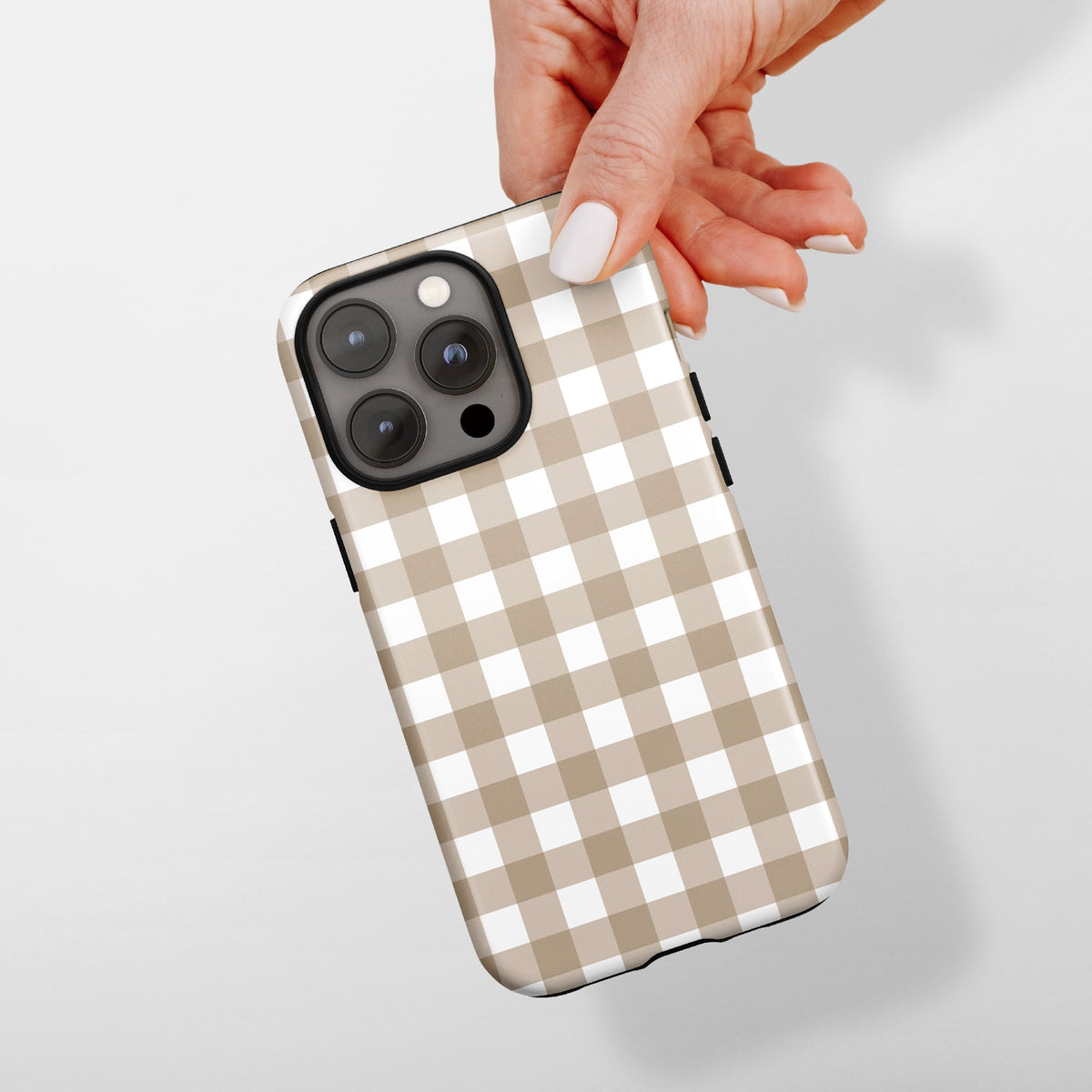 Oat Check telefoonhoesje in de hand